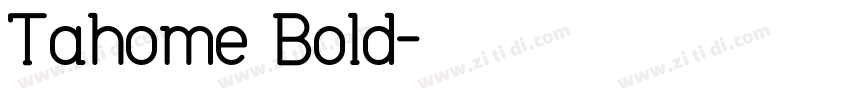 Tahome Bold字体转换